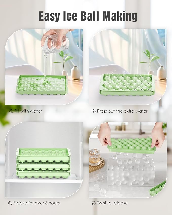 3-Pack Small Circle Ice Cube Tray - Image 5