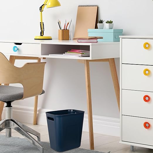 UUJOLY Plastic Small Trash Can Wastebasket, Garbage Container Basket - Image 2