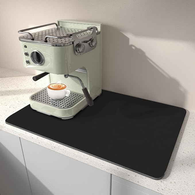 Dish Drying Mat for Kitchen Counter, Super Absorbent & Stain-Resistant by BLESWIN
