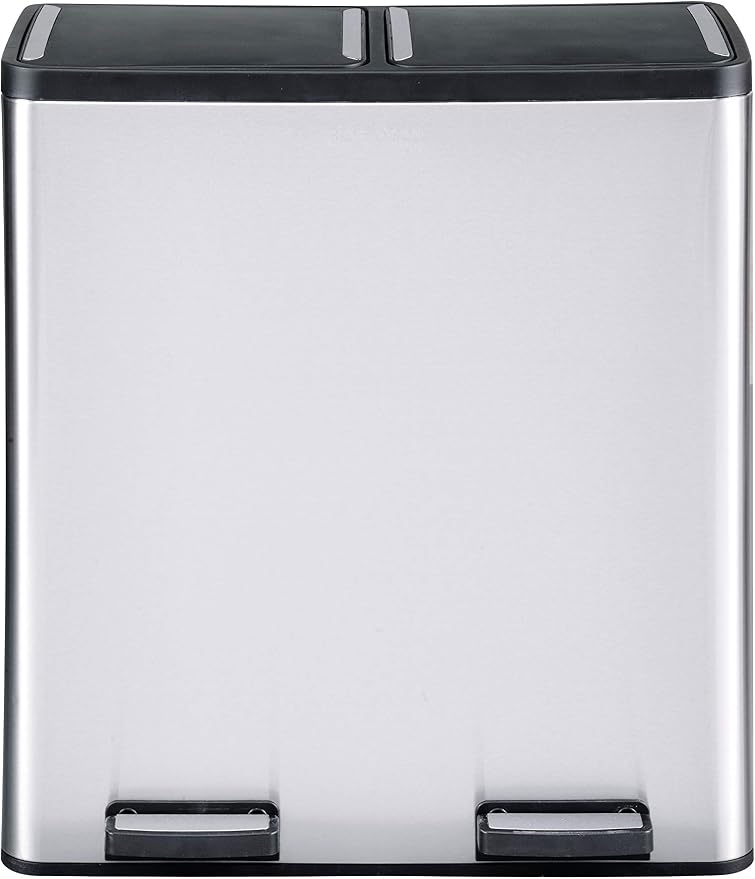 Step N' Sort The 18.5 Gallon Extra Large Capacity, Dual Trash and Recycling Bin - Image 7