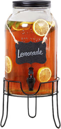 1.5 Gallon Glass Drink Dispensers by Unknown
