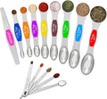 Wildone 14 Piece Stainless Steel measuring spoons Set, Including 8 Double Sided by Wildone