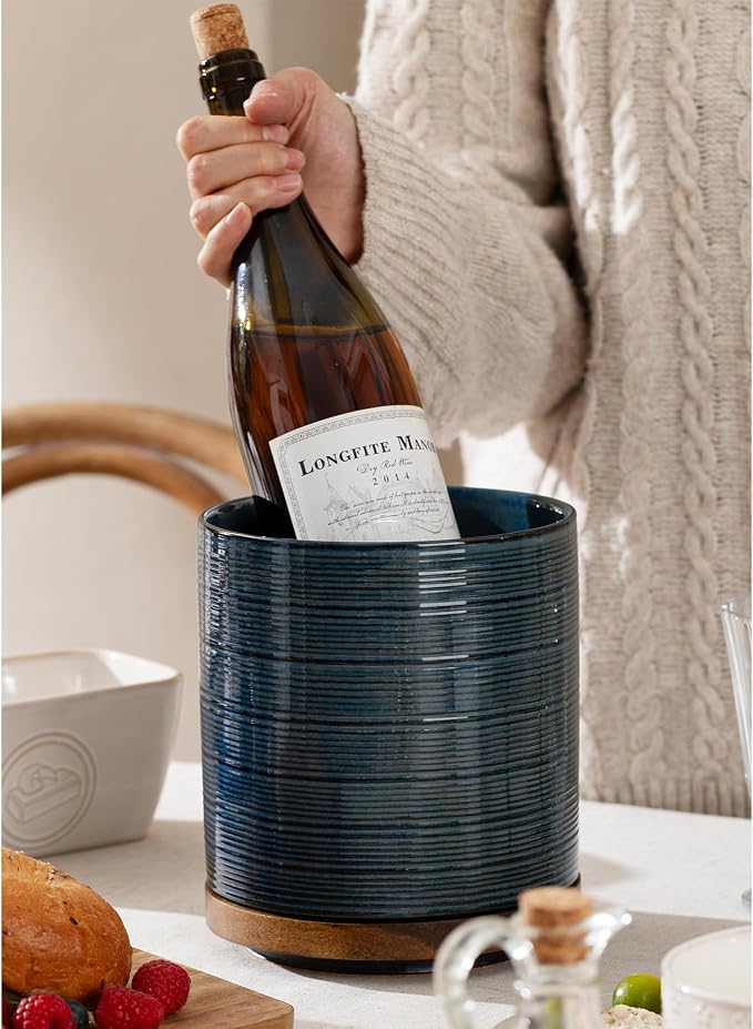 Utensil Holder, 360° Rotating Extra Large Ceramic Kitchen Utensil Holder - Image 6