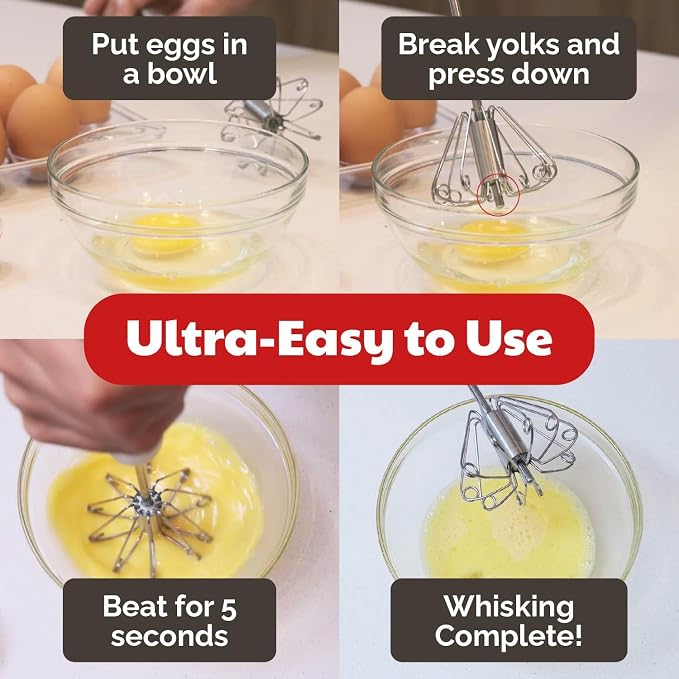 Stainless Steel Egg Beater - Image 4