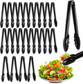 Mwellewm 24 Pc Plastic Tongs for Serving 9 Inch Bulk Reusable or Disposable by Mwellewm