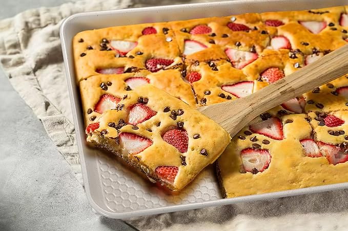 Wildone Baking Sheet Pan Set, Honeycomb Embossed Nonstick Baking Sheet 15x10 In - Image 7