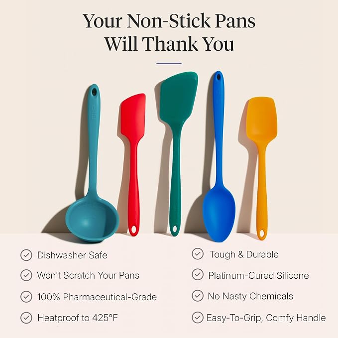 GIR: Get It Right 5-Piece Silicone Ultimate Kitchen Utensils Set - Image 4