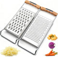 2 Pack Cheese Grater Handheld, Stainless Steel Zester Set of 2, Kitchen Flat by Lekayihu
