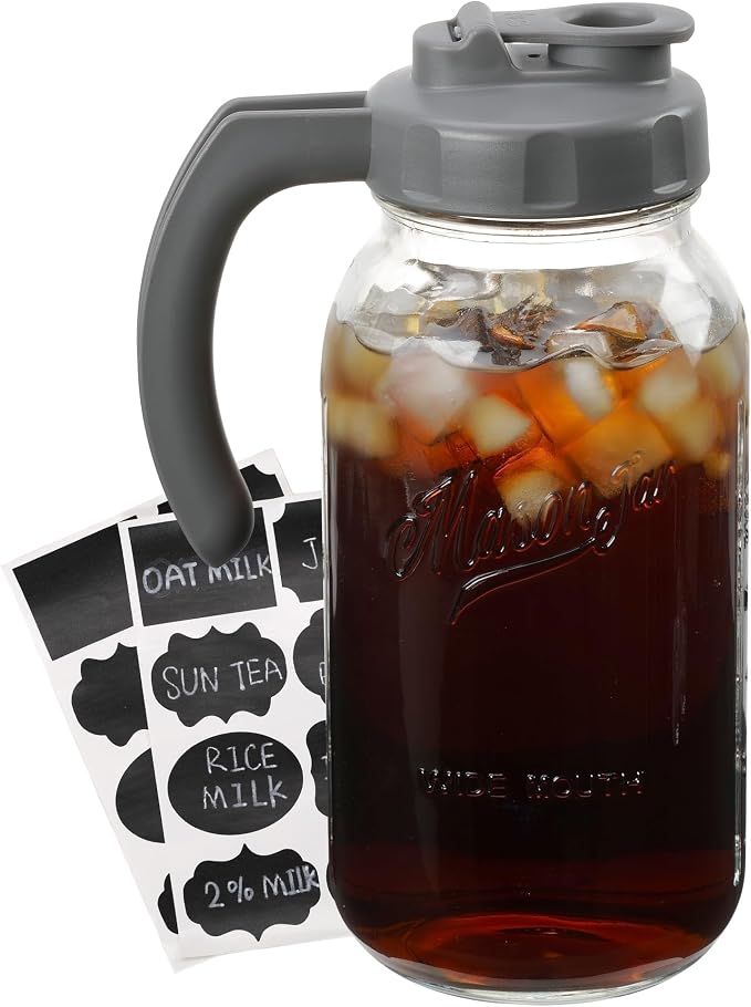 Soligt Glass Mason Jar Pitcher by SOLIGT