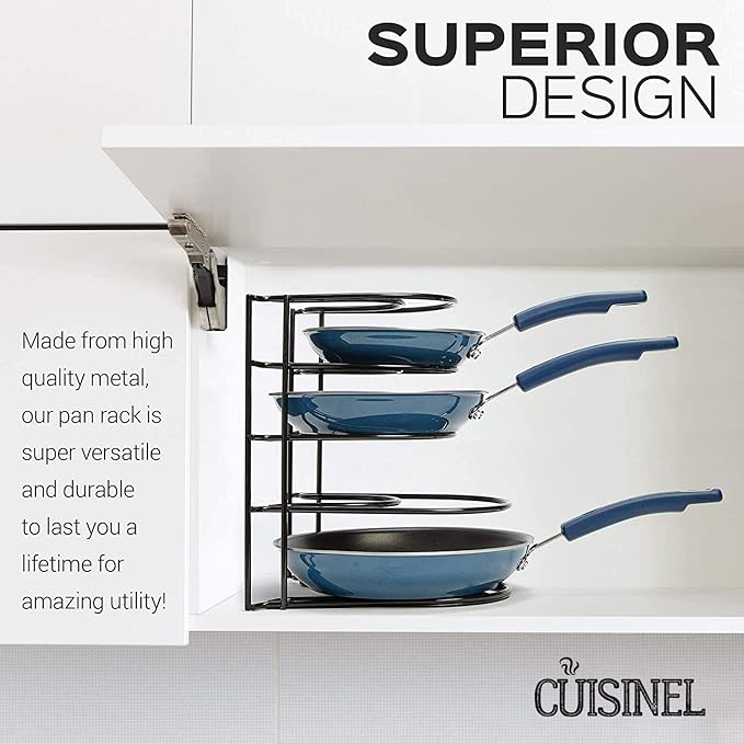 Cuisinel Heavy Duty Pots and Pans Organizer Rack - Image 5