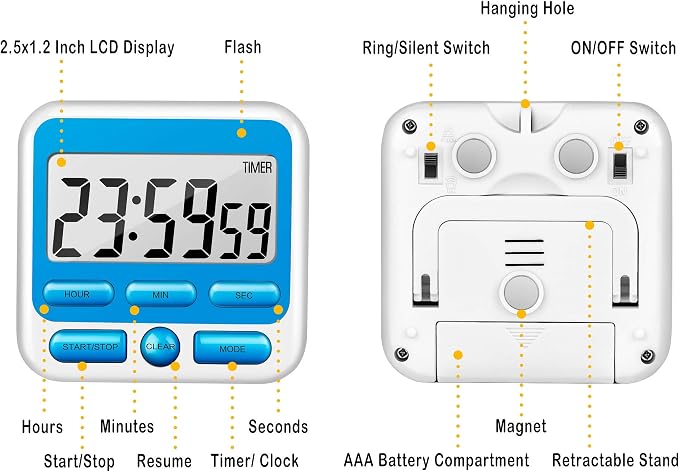 KTKUDY Digital Kitchen Timer - Image 7
