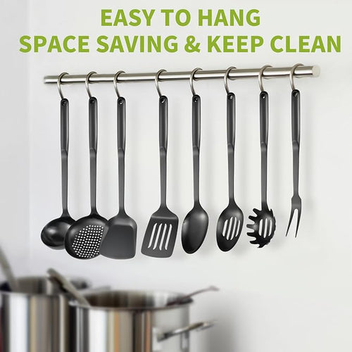 304 Stainless Steel Cooking Utensils Set, Include Skimmer, Soup Ladle, - Image 2
