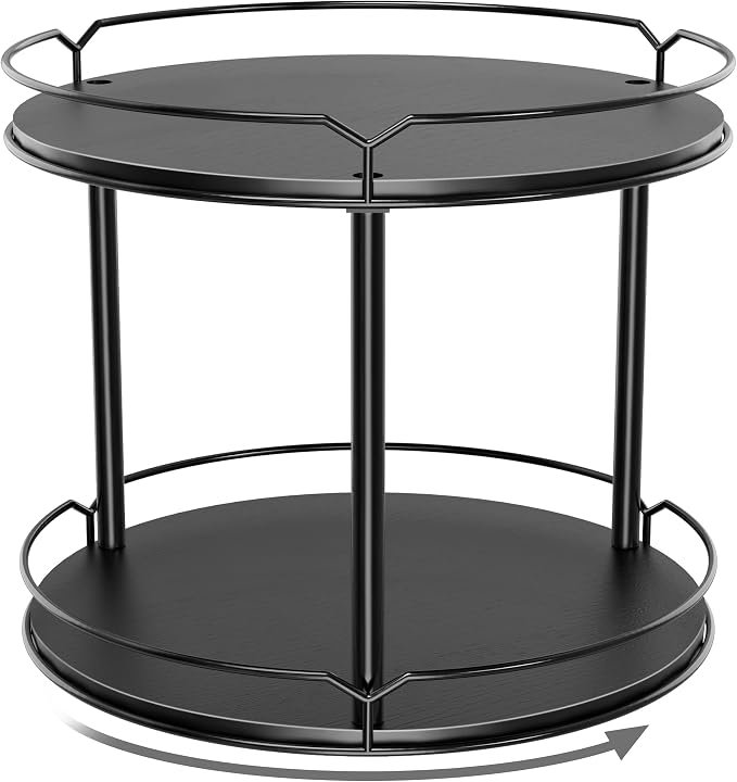 Lazy Susan Organizer 2 Tier by Lifesmoreorganizedtidyup