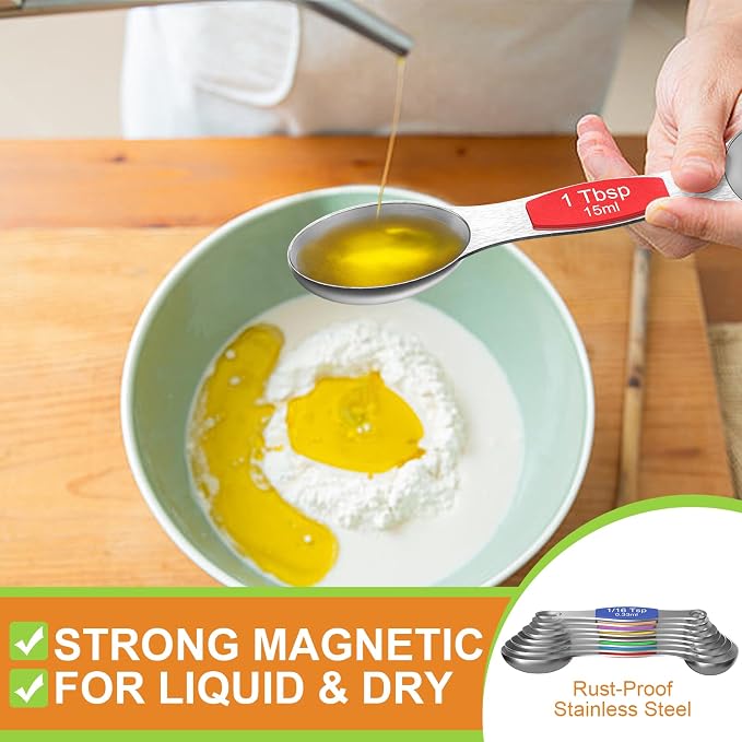 Magnetic Measuring Spoons Set - Image 4