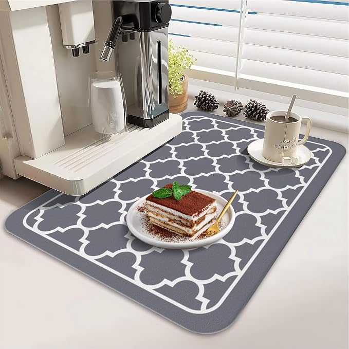 Dish Drying Mat for Kitchen Counter 2 Pack - Image 4