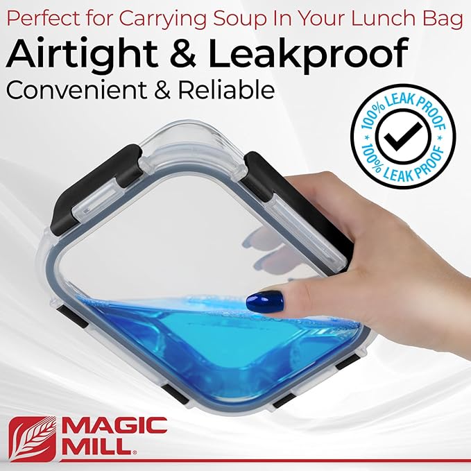 Magic Mill Premium Borosilicate Glass Food Storage Containers - Image 5