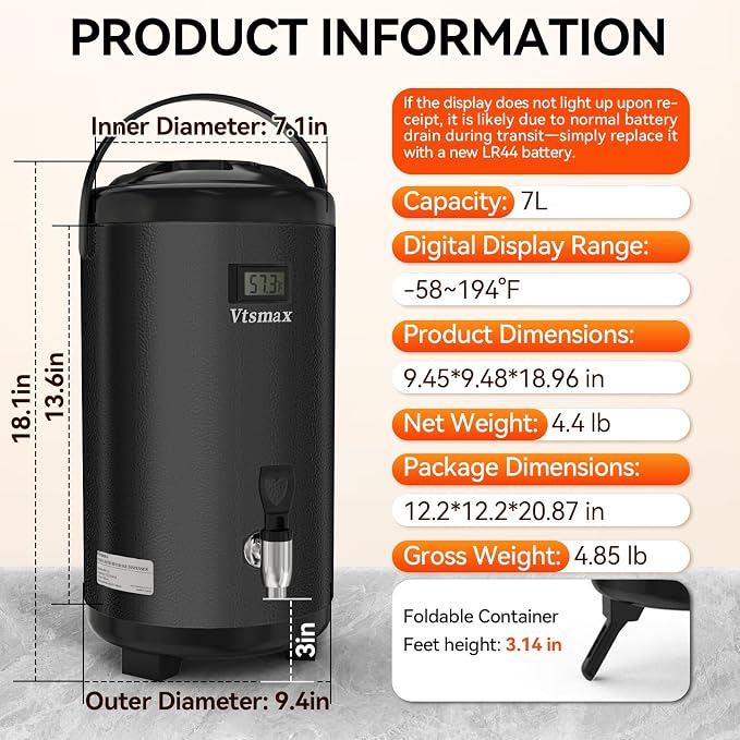 Commercial Insulated Beverage Dispenser - Image 7