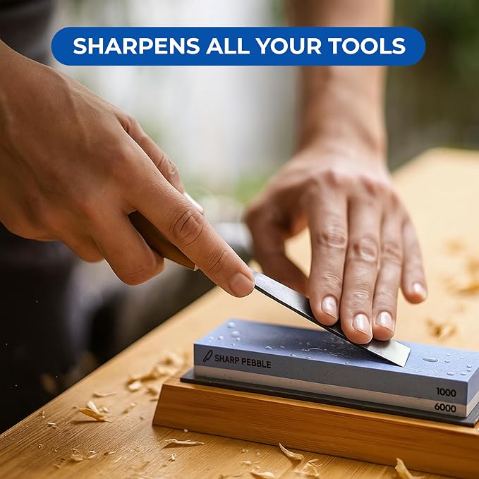 Sharp Pebble Premium Whetstone Knife Sharpening System – 1000/6000 Grit - Image 8