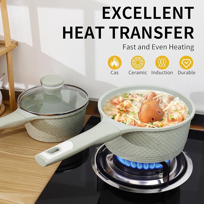 Sauce pan set 4 Pcs 1.5Qt & 2.0Qt SaucePan Set - Image 5