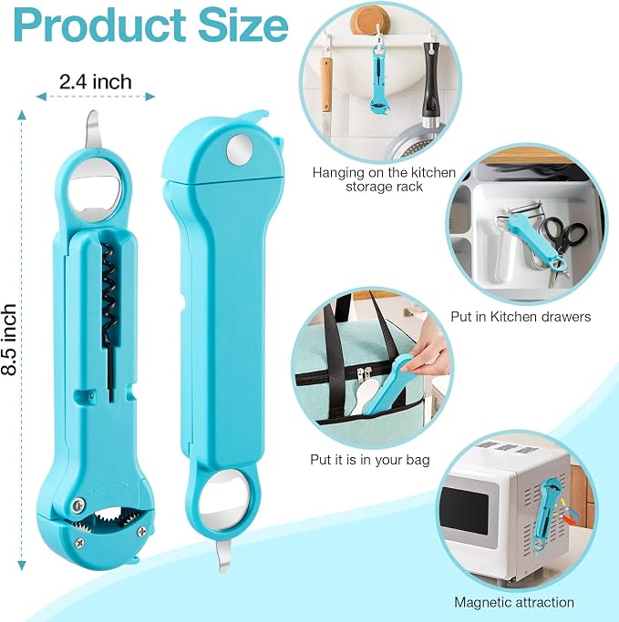 7-in-1 Jar Opener for Seniors – Magnetic adjustable Jar Opener & Bottle Opener - Image 5