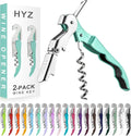 HYZ 2-Pack Wine Opener Waiter Corkscrew, Professional Wine Key by HYZ