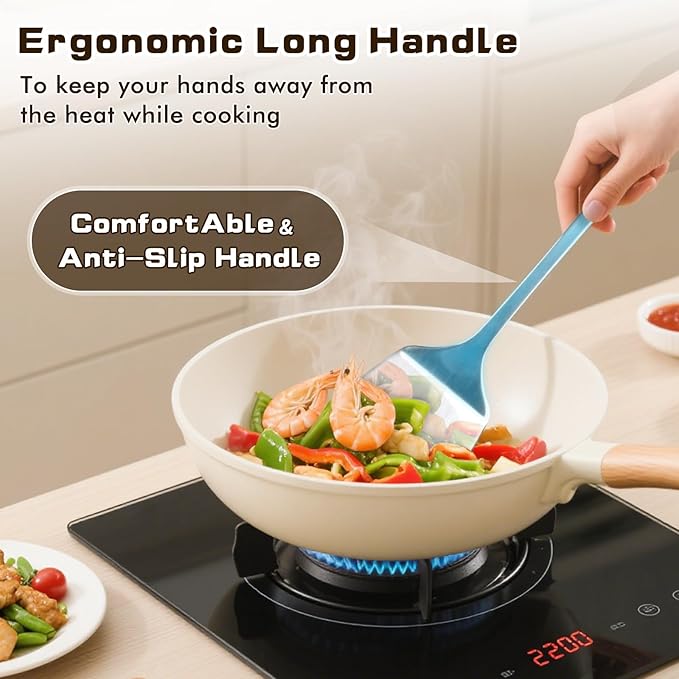 4 Pcs Cooking Utensils Set, Stainless Steel Kitchen Utensils, Heat Resistant - Image 3