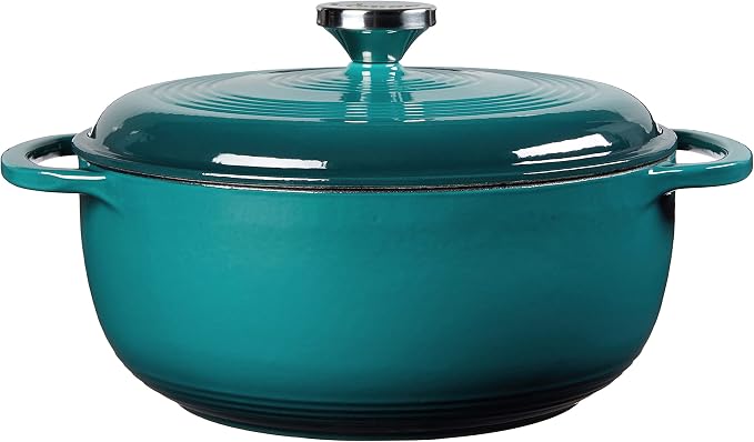 Lodge 4.5 Quart Enameled Cast Iron Dutch Oven - Image 2
