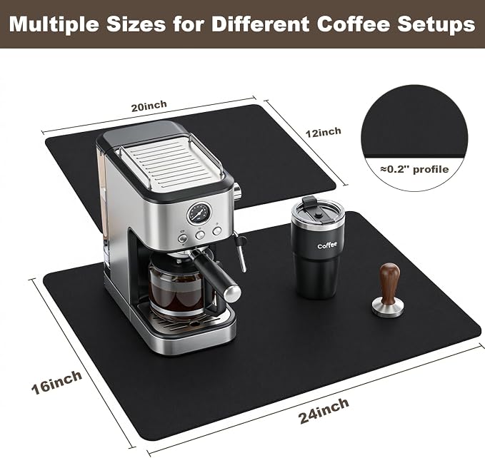 Coffee Mat, Absorbent Dish Drying Mat - Image 6
