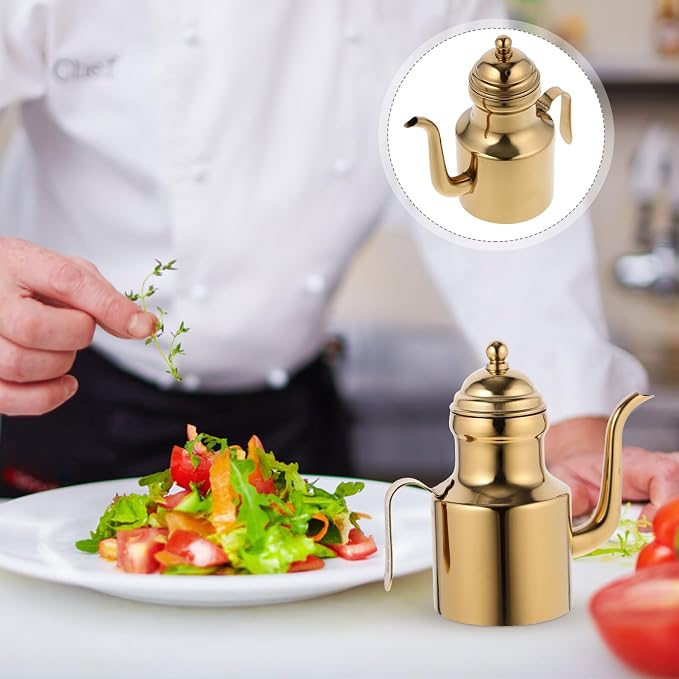 Garneck Gold Olive Oil Dispenser Bottle - Image 7