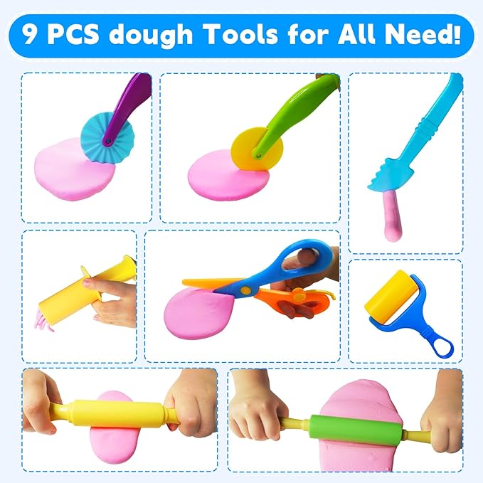 28Pcs Dough and Clay Play Tools Kit - Image 3