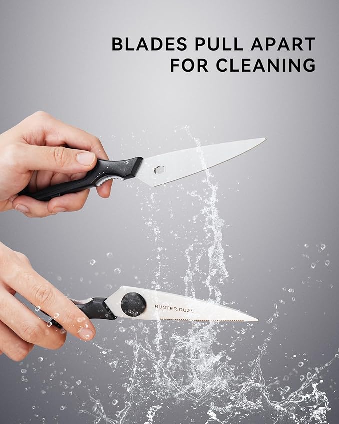 Kitchen Scissors for Food, HUNTER.DUAL Heavy Duty Come Apart Poultry Shears for - Image 3