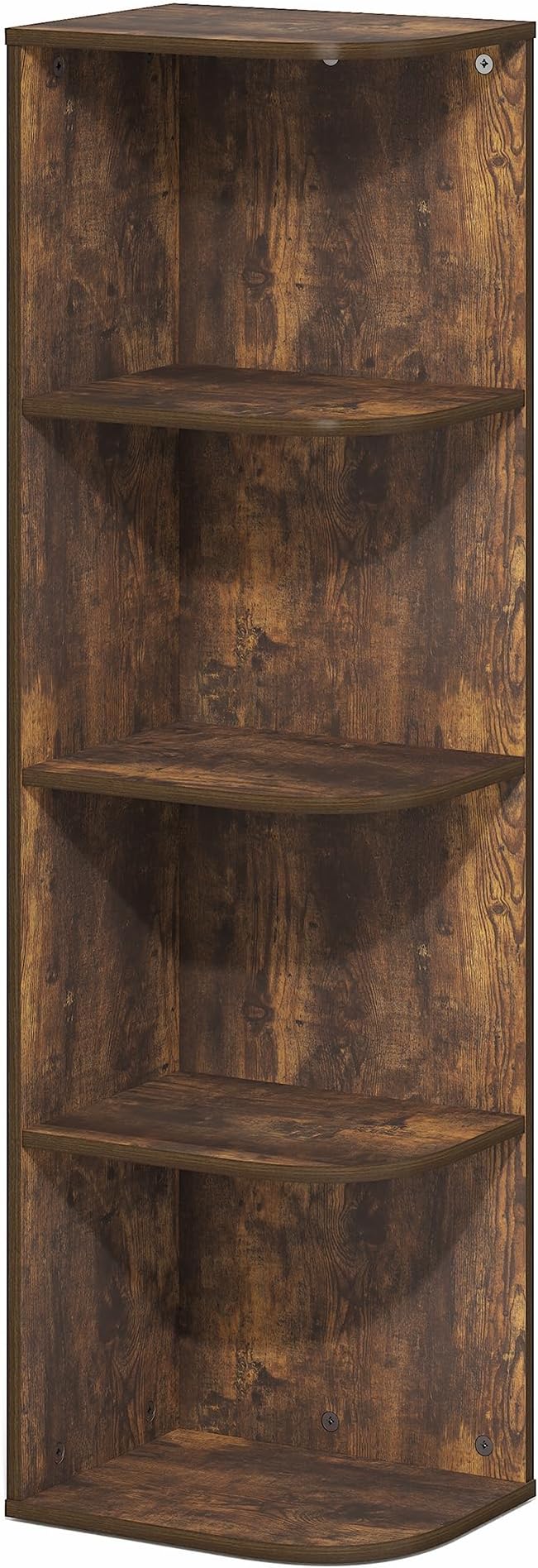 Furinno PASIR Book Shelf, 4-Tier Corner Bookshelf - Image 6