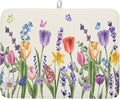 Spring Summer Floral Dish Drying Mat by Kawani
