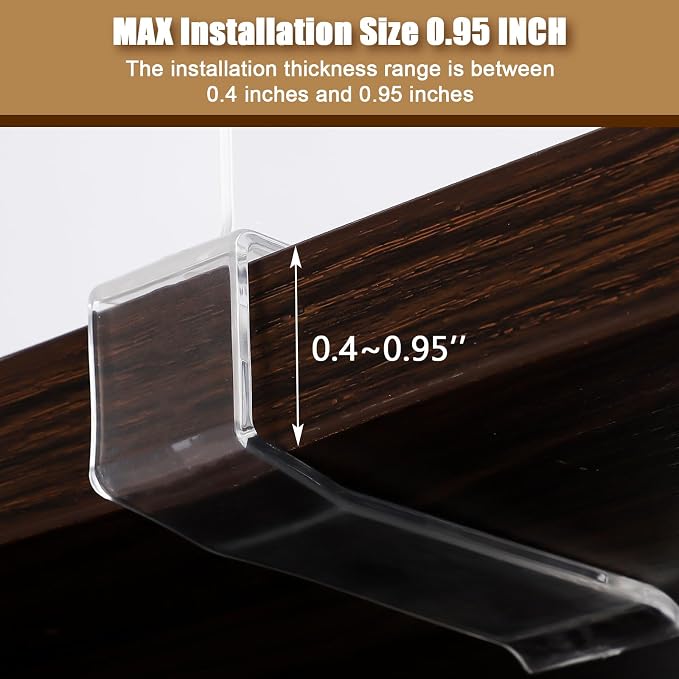 xydstay 12 Pack Acrylic Shelf Dividers - Image 5