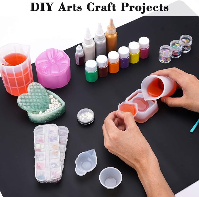 Gartful 9PCS Silicone Mixing Cups Set, Resin Casting Tool Kit, DIY Craft Set - Image 5