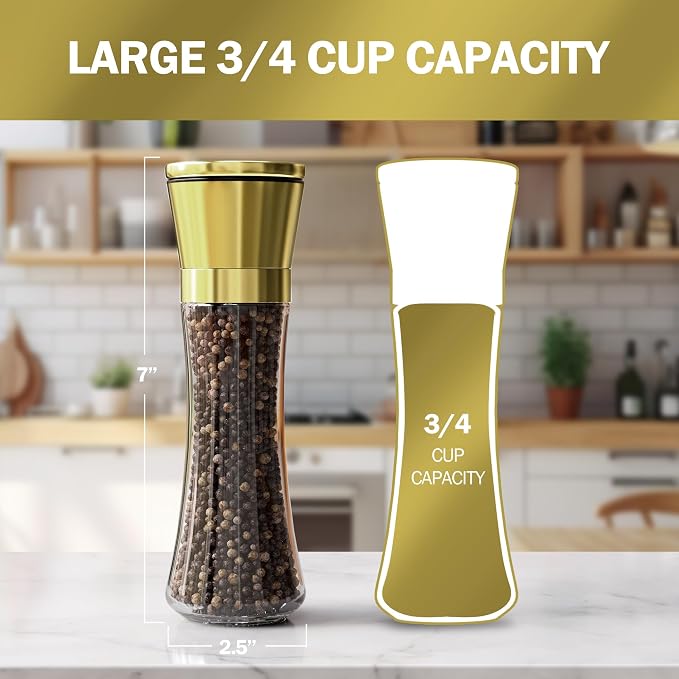 HOME EC Original Stainless Steel Salt or Pepper Grinder 1pk - Image 2