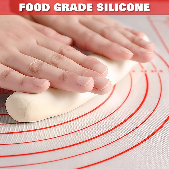 Silicone Pastry Mat Extra Thick Large Non Stick Baking Supplies Kitchen Counter - Image 2