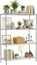 BestOffice 4-Tier Wire Shelving Unit, 1000 LBS Heavy Duty Metal Storage Shelves by BestOffice