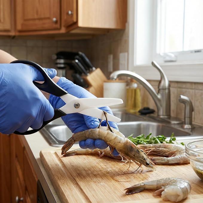 Ceramic Scissors 8" Kitchen Shears Scissors Ceramic Blade Kitchen Scissor All - Image 5
