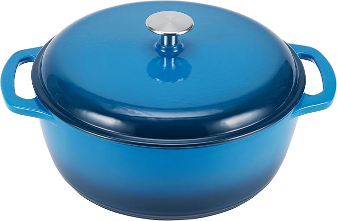 Amazon Basics Enameled Cast Iron Dutch Oven Pot by AmazonBasics