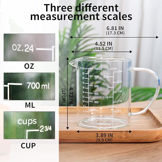 77L Glass Measuring Cup, High Borosilicate Glass Beaker - Image 4