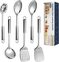6 Pcs Cooking Utensils Set, Stainless Steel Kitchen Utensils, Heat Resistant by Unknown