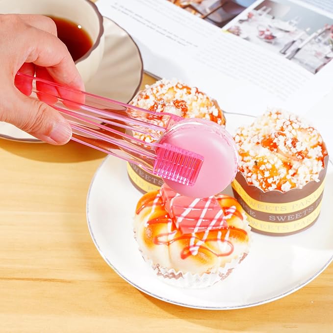 10 Pcs Plastic Buffet Serving Tongs, 6.3 Inches - Image 5