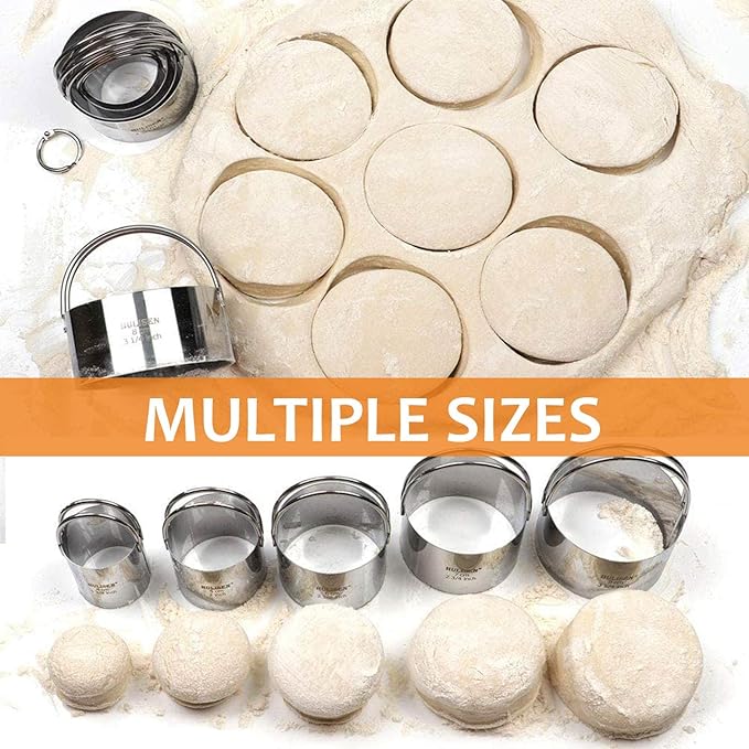 HULISEN Pastry Cutter, Dough Blender, 3 Cup Flour Sifter and Biscuit Cutter - Image 8