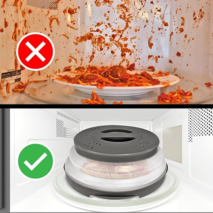 HOVER COVER 2 PACK Magnetic Microwave Splatter Cover - Image 4
