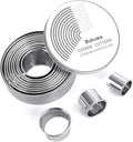 12 Pieces Round Cookie Biscuit Cutter Set, Graduated Circle Pastry Cutters by BUKUWA