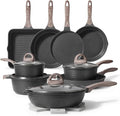 JEETEE Pots and Pans Set Non Stick 23pcs, Healthy Kitchen Cookware Sets by JEETEE