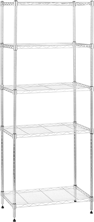 Amazon Basics 5-Shelf Adjustable Storage Shelving Unit by AmazonBasics