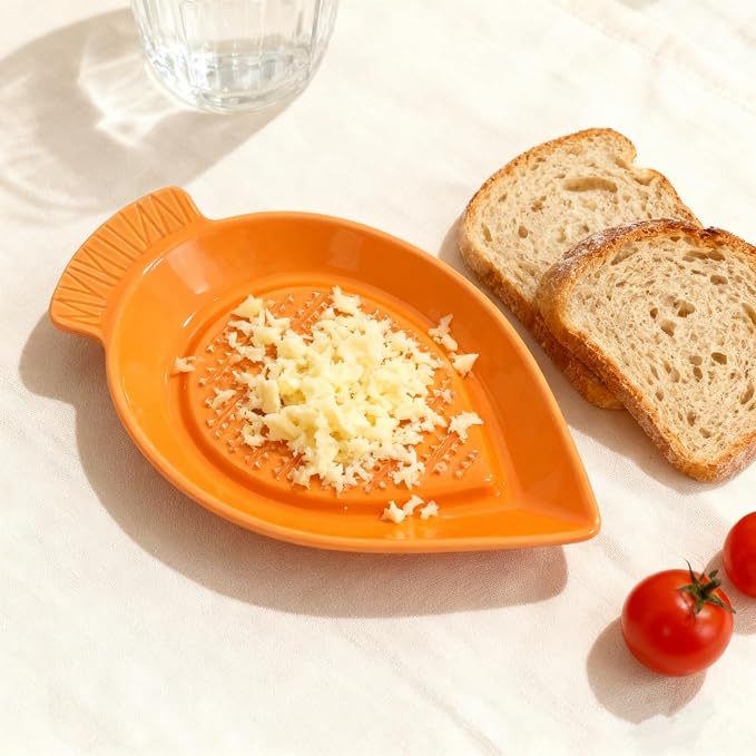 1PCS Carrot-Shaped Ginger Grater Ceramic Garlic Grinder Plate - Image 4