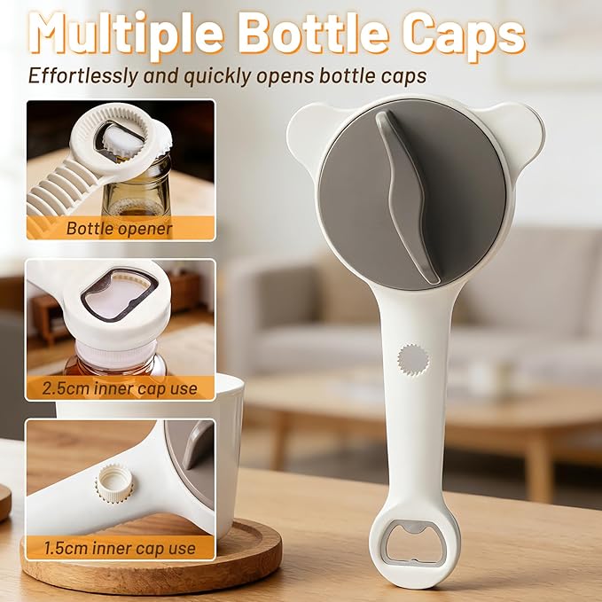 Jar Opener for Seniors Weak Hands, Adjustable Can Jar Lid Bottle Opener - Image 4